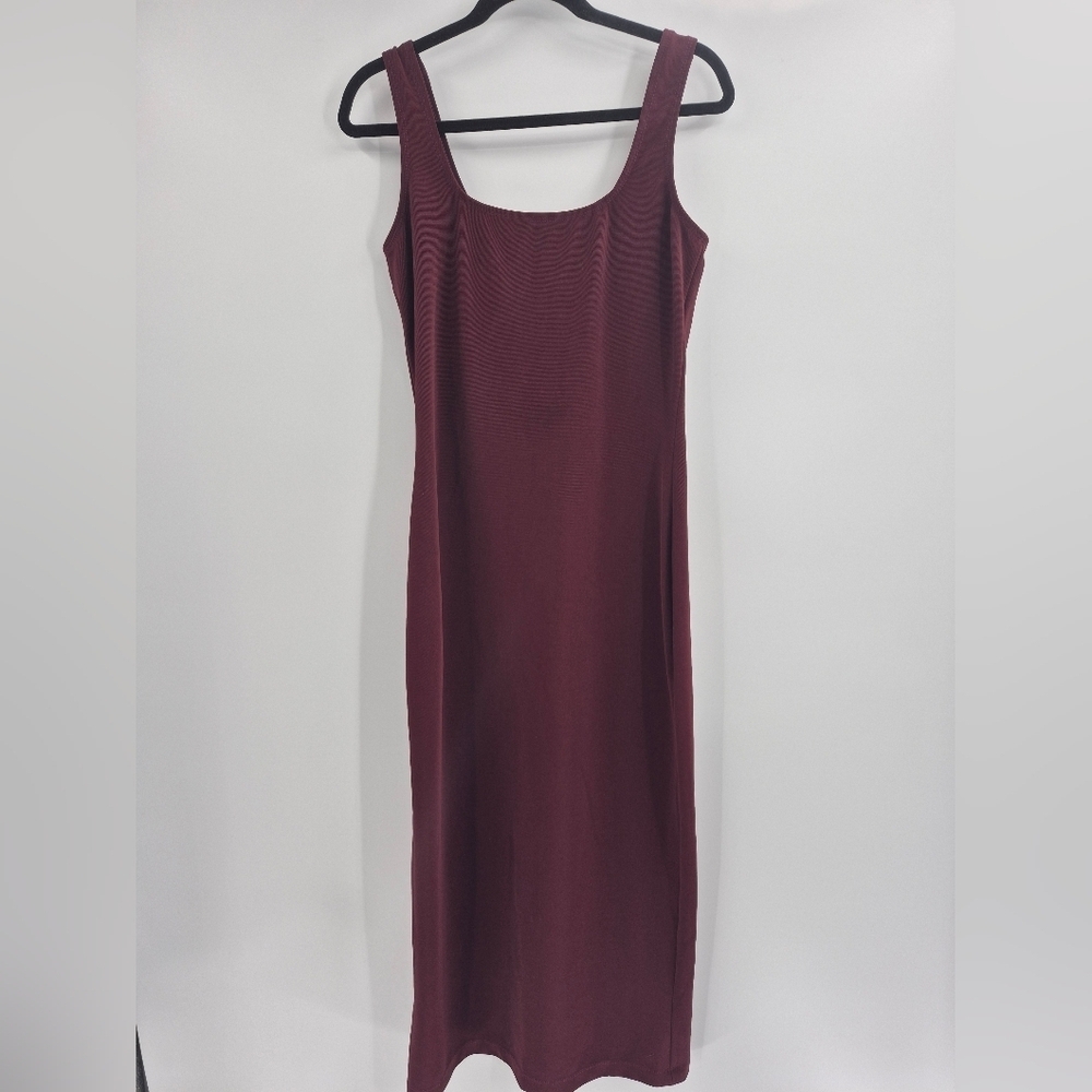 J. Crew vintage 90s Y2K 2000s friends square neck red maxi dress size large